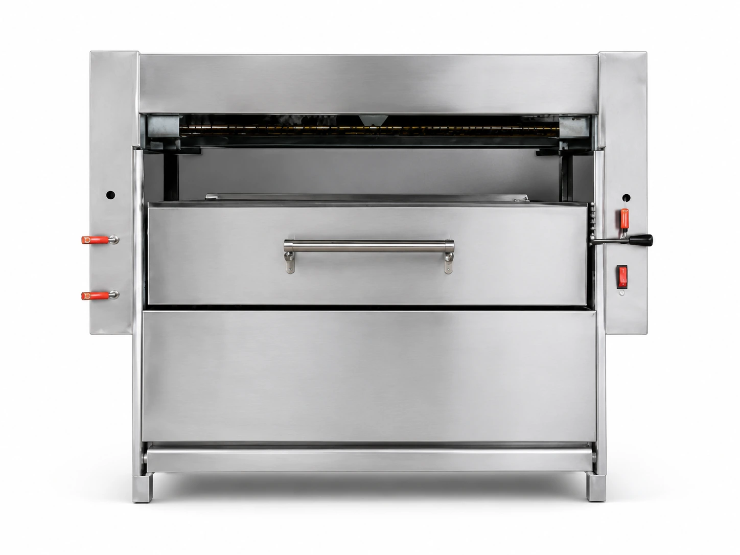 Wide Gohar salamander radiant kebab grill for 30 skewers and 50-centimeter kebabs